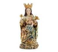 Figura Virgen de la Victoria patrona de Malaga de Resina Pintada a Mano 9x9x23 cm