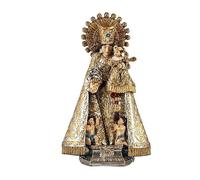Figura Virgen de los Desamparados patrona de la Comunidad Valenciana de Resina Pintada a Mano 11x6x18 cm