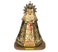 Figura Virgen Esperanza Macarena. Estatua de la Virgen Hecha con Resina Pintada a Mano. A Elegir 25.5 o 30 cm. Figura Religiosa para Regalar. Decoración Religiosa y del Hogar (30cm)