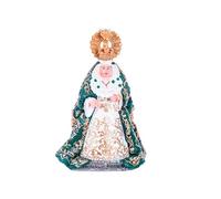 Figura Virgen Esperanza Macarena, Virgen de Fátima, Virgen del Carmen, Virgen del Rocío. Estatua de la Virgen Hecha con Resina. Figura Religiosa, Decoración Religiosa (Virgen Macarena 10cm)