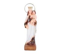 Figura Virgen Esperanza Macarena, Virgen de Fátima, Virgen del Carmen, Virgen del Rocío. Estatua de la Virgen Hecha con Resina. Figura Religiosa, Decoración Religiosa (Virgen del Carmen 18cm)