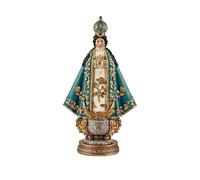 Figura Virgen San Juan de los Lagos o Cihualpilli de Jalisco Mexico de Resina Pintada a Mano 11x6x20 cm