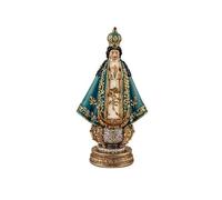 Figura Virgen San Juan de los Lagos o Cihualpilli de Jalisco Mexico de Resina Pintada a Mano 7x4x13 cm