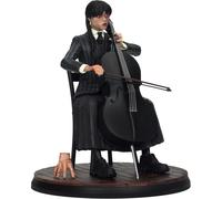 Figura Wednesday & Thing Con Violonchelo Miércoles Y Cosa Wednesday Movie Icons Estatua 15 cms