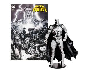 Figura y comic mcfarlane toys dc comics black adam batman line art variant`