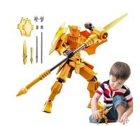 Figuras 3D - Figura decorativa decorativa de Robot, acción Robot móvil Multi-articulada coleccionable único de 13 cm/5,12 pulgadas para decoración de oficina