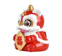 Figuras Adorables Del Tablero - Con Energía Solar León Danza Del Año Nuevo Chino Decoración De Mesa | Decoración De La Figura Interior Del Cochero,Para Conductores Oficina Viaje En Coche Sedanes