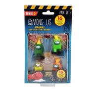 Among Us - Pack 4 figuras con sellos (varios modelos)