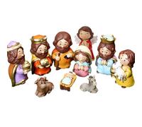 figuras belén navidad, santons para belén Navidad Jesús Figuras con Virgen María Figuras Decoraciones para naviños religiosos