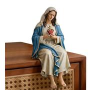 Figuras Bendita Madre - Figura Religiosa Y Decoración Católica | Imagen Nuestra Señora De Gracia Virgen María - para Hogar, Entrada, Estantería, Escritorio, Mesita de Noche, Salón, Dormitorio