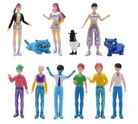 Figuras Cazadores Demonios del KPOP, Un Lindo Divertido Juego Modelos Coleccionables for Fans Halloween Cumpleaños(12pcs B)