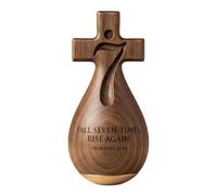 Figuras cristianas - Arte católico espiritual de madera | Decoración religiosa del escritorio - para devocional diario en la estantería en el escritorio en la sala de estar Dormitorio Hogar en P