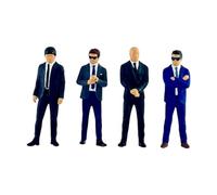 Figuras de 4X Mini Modelos Sólidos 1:64 Figuras de de Escala Figuras pintadas para la Familia