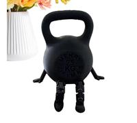 Figuras de acción 3D | Estatua sentada con articulaciones flexibles en forma de pesas rusas | Estatua decorativa con temática de fitness, para oficina, dormitorio, mesita de noche, apartamento, coche
