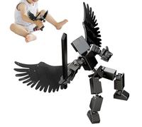 Figuras de acción articuladas impresas en 3D: juguetes modelo de articulación móvil totalmente flexibles, coleccionables de personajes impresos creativos, figuras de exhibición articuladas de alto det