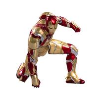 Figuras de acción coleccionables de ZD Toys - 18 cm Iron Man Mark 42 con luz, piezas intercambiables, material de PVC duradero, regalo ideal para coleccionistas y fans, a partir de 15 años