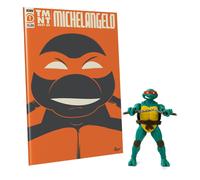 Figuras de acción con cómic TMNT BST Ninja Turtles Ninja Michelangelo