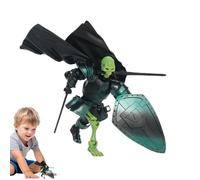 Figuras De Acción Cráneo - Figuras De Acción Esqueleto Articuladas De 5.51 Pulgadas, Juguete Modelo Móvil Articulado | De Pantalla De Diseño Fresco De Dibujos Animados Para El Acento De