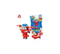 Figuras de acción de avión Super Wings S5 de 2 pulgadas, minitransformadores de deformación Transform-a-Bots