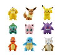Figuras de acción de Pokémon, juguetes de Pikachu, modelo Charmander, Psyduck, Squirtle, Jigglypuff, Bulbasaur, muñecos coleccionables Kawaii, regalo Cubone