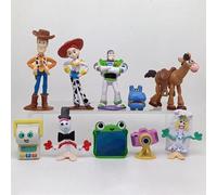 Figuras de Acción de Toy Story 5, Juguetes de Woody, Buzz Lightyear, Jessie, Lilypad, Adornos para Pasteles, Adornos de Escritorio, Regalo de Cumpleaños y Navidad 10Pcs-Set