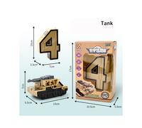 Figuras de acción de transformación de tanques, guerreros, robots, juguetes, transporte digital (4 tanques)