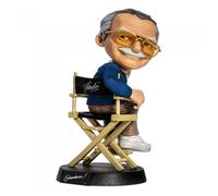 Figuras de acción estatuilla de Stan Lee (Camiseta azul) Marvel Mini-Co Excel...