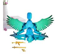 Figuras de acción - Juguetes móviles mecánicos de cuerpo completo impresos en 3D, móviles conjuntos | Modelo Coleccionable Articulado de 13 Articulaciones, Regalo en Línea, Altamente Articulado para C