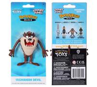 BendyFigs The Noble Collection Looney Tunes Mini Taz Tasmanian Devil - 9 cm (9 cm) Noble Toys Figura Plegable en Miniatura Figuras de muñeca posibles