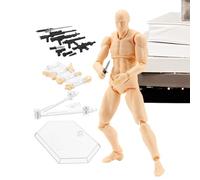 Figuras de acción, modelo artístico de PVC, figura de acción en con brazos ajustables, cuerpo de de piel para dibujar, bocetos, posar, referencia, figura coleccionable para artistas