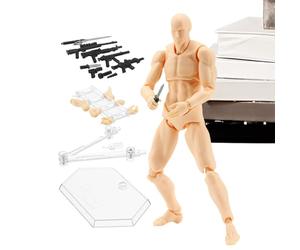 Figuras de acción, modelo artístico de PVC, figura de acción en con brazos ajustables, cuerpo de de piel para dibujar, bocetos, posar, referencia, figura coleccionable para artistas