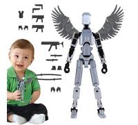 Figuras de acción móviles juntas, muñeca móvil multiarticulada | Robot de actividad corporal impreso en 3D - Juguete móvil con múltiples articulaciones, figuras de acción con múltiples articulaciones