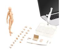 Figuras De Acción Para Dibujar - Maniquí Articulado Con Cuerpo De PVC De 13,2 Cm Con Soporte Para Accesorios | Colección Decorativa Para Bocetos, Fotografías, Regalos De Oficina, Artistas Principiante