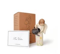 Figuras de ángel de jardín para mujer, estatuas de ángel para regalos de jardinería, regalos de ángel de resina para mujeres, figuras de ángel pequeñas con caja de regalo, para mujer