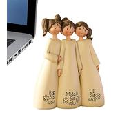 Figuras De Ángel De Resina - Estatuas De Ángel Rezando Para Interiores, Regalos De Amistad De Hermana Del Alma, Esculturas Decorativas Amigas, Hecho a Mano Para El Hogar, Dormitorio, Oficina, S