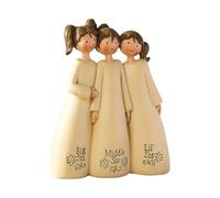 Figuras de ángeles amigos - Regalos para hermanas y mejores amigas | Estatua única de la amistad | Escultura de ángel decoración del hogar | Recuerdo reflexivo de mejores amigos para siempre para