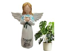 Figuras De Angelito, Estatua De Angelito | Thank You Blossom Angel Décor - Figuras Coleccionables, Pequeñas Figuras De Hadas, Estatuas De Ángeles Y Figuras para Decoración De Mesas De Bodas