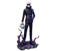 Figuras de Anime JJK Gojo Satoru vs Jogo Estatua de posición de pie Estatua Satoru Gojo Figura de Acción Modelo de Cabeza y Brazos intercambiables, 34 cm