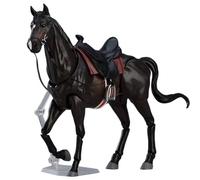 Figuras de caballo con silla de montar, cabestro y cuerda guía. Estatua articulada de caballo de 20 x 13 cm con articulación móvil. Juguete realista y fácil de montar para entusiastas. Caballos d