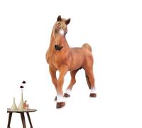 Figuras de caballo de simulación - modelo de mini caballo, estatua decorativa de animal, figura de animal realista con un acabado fino y suave y construcción de PP duradero | Juguete de exhibición