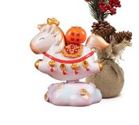 Figuras de Caballos | Decoración del hogar de Resina giratoria 360 - Riqueza Pony Decoración de Escritorio - para Escritorio, Oficina, salón, Dormitorio, Cocina, Entrada, escaparate de