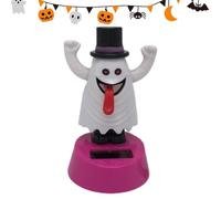 Figuras de cabezas oscilantes solares para Halloween, juguetes de Halloween
