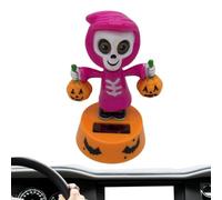 Figuras de cabezas oscilantes solares para Halloween, juguetes de Halloween