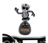 Figuras de cabezas oscilantes solares para Halloween, juguetes de Halloween