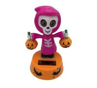 Figuras de cabezas oscilantes solares para Halloween, juguetes de Halloween
