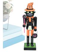 Figuras De Cascanueces - Avellana Soldado | Cascanueces De Halloween | Figura De Decoración De Vacaciones De Madera | Figura De Bolsa Goody Goody Figura Para Diseño De La Casa Estante De Chimenea