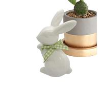 Figuras De Cerámica De Conejito De Pascua, Estatua De Conejito De Cerámica - Decoración De La Estatua De Conejo De Vacaciones,Arte Moderno Spring Pascua Decoración Del Hogar Para Estante De Tazón, Rep