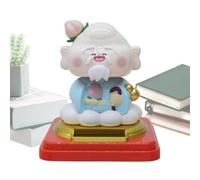 Figuras de coche para salpicadero, modelo chino solar, de coche de Dios de cumpleaños, figura de escritorio agitada, funciona con energía solar para el lugar de trabajo, hogar, decoración de