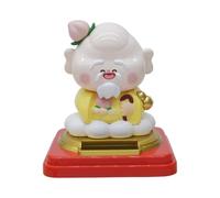Figuras de coche para salpicadero, modelo chino solar, de coche de Dios de cumpleaños, figura de escritorio agitada, funciona con energía solar para el lugar de trabajo, hogar, decoración de