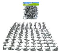 Figuras de combate en miniatura 100 piezas/bolsa soldado de combate hombre se establece en diferentes posturas para fingir ser creativo